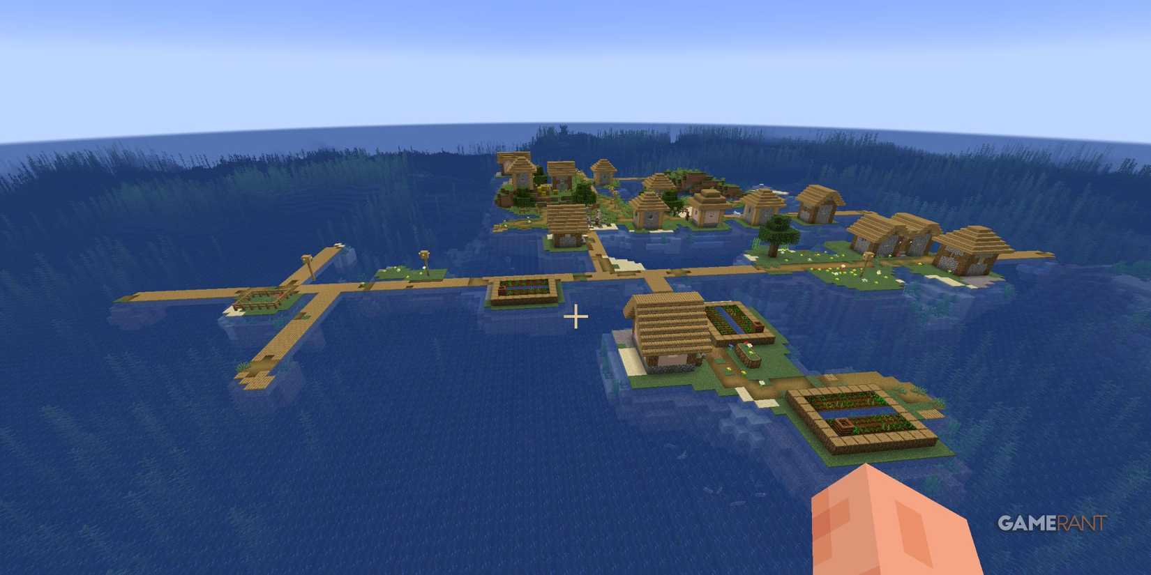 Best Minecraft PvP Seeds - Village Defense Combat Seed 44954149752793085