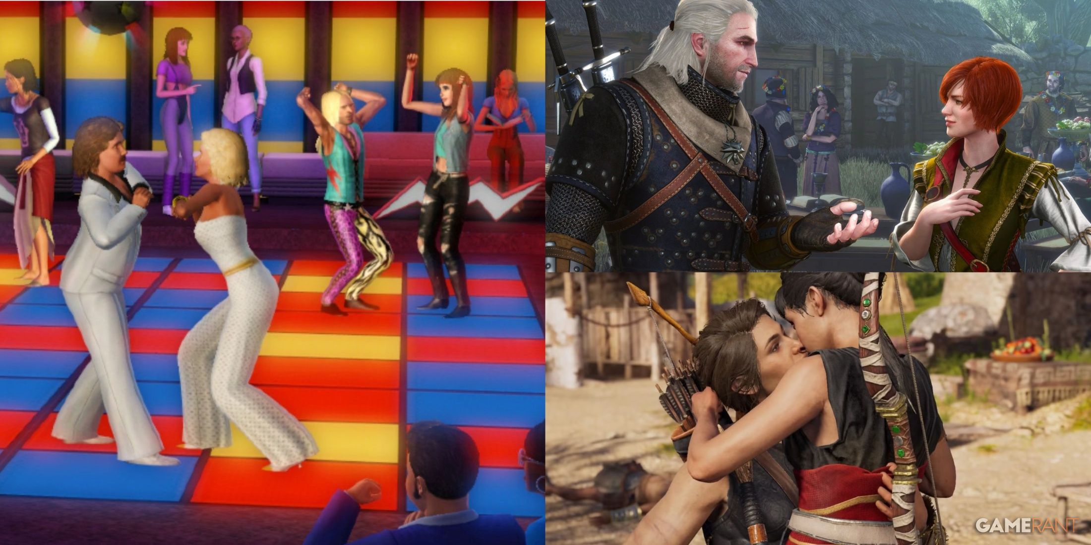 The Sims 3, The Witcher 3, Assassin's Creed Odyssey