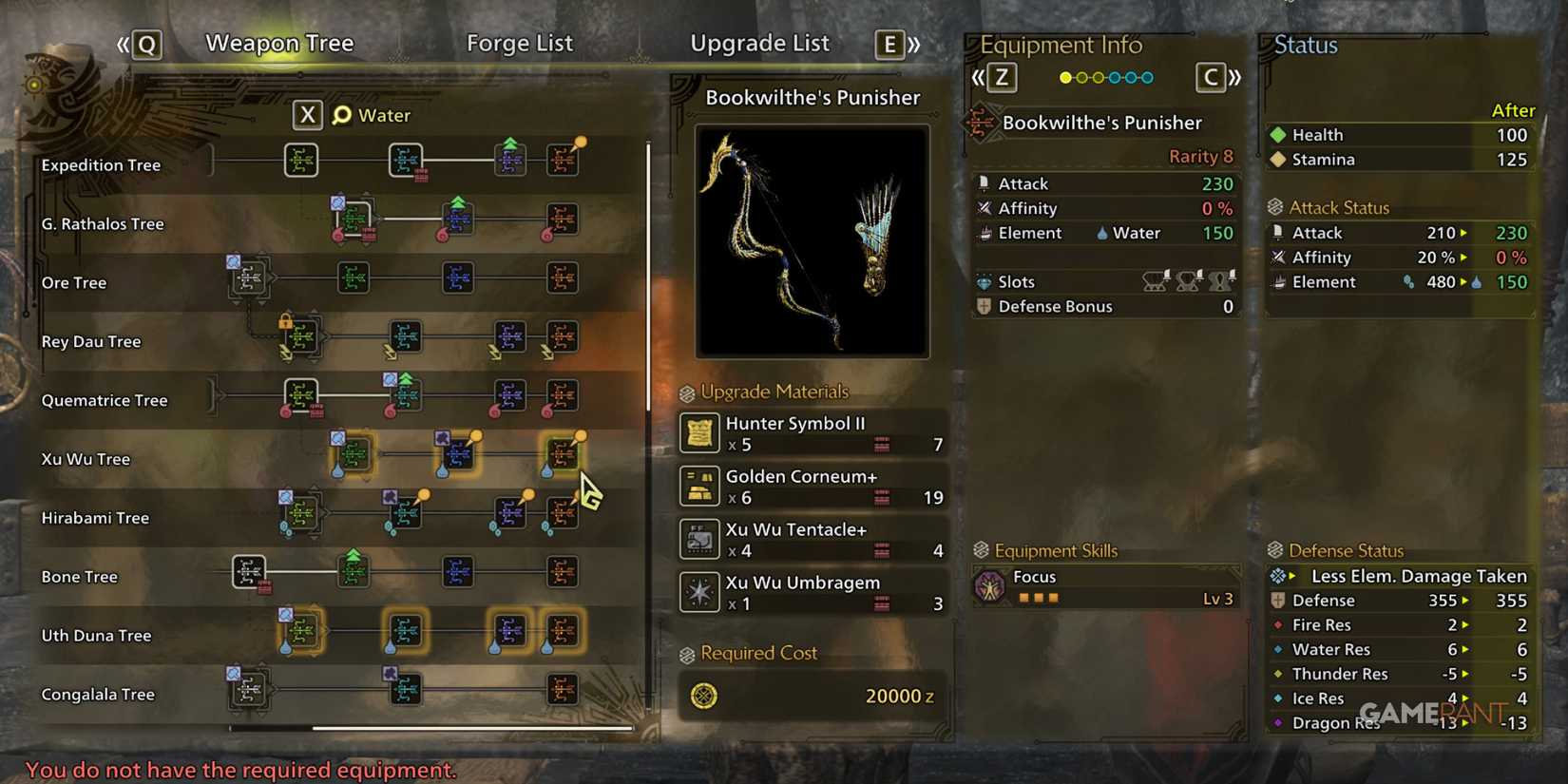 Bookwilthe's Punisher, one of the best bows in MH Wilds