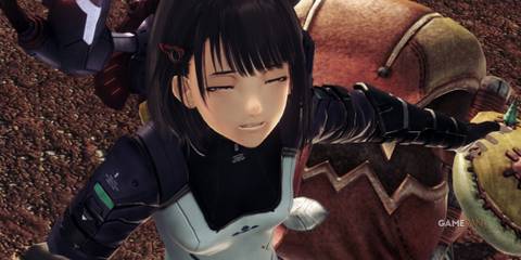 Close-up of Lin in combat cutscene, part of the best build for Lin in Xenoblade Chronicles X Definitive Edition