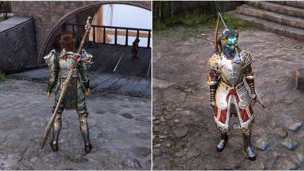Lae'zel and Tiefling player character from Baldur's Gate 3