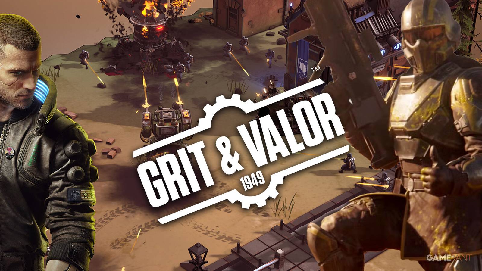 Cyberpunk Helldivers Fans Grit and Valor 1949