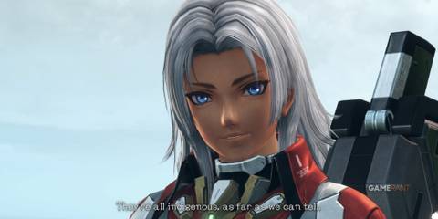Elma explains the origin of local species during a mission in Xenoblade Chronicles X Definitive Edition