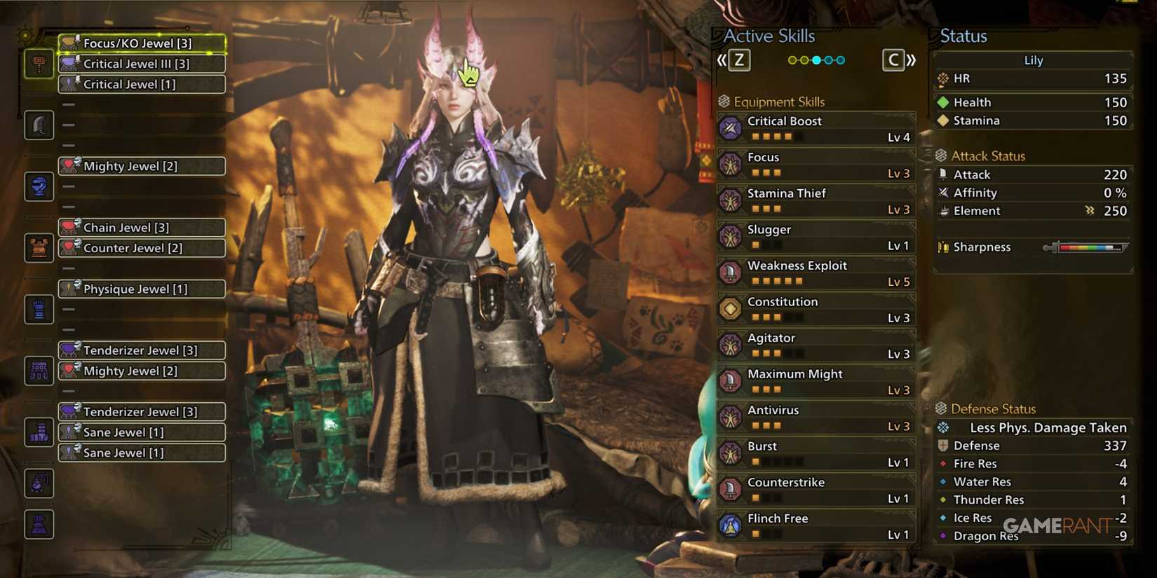 equipments in hammer build in MH Wilds