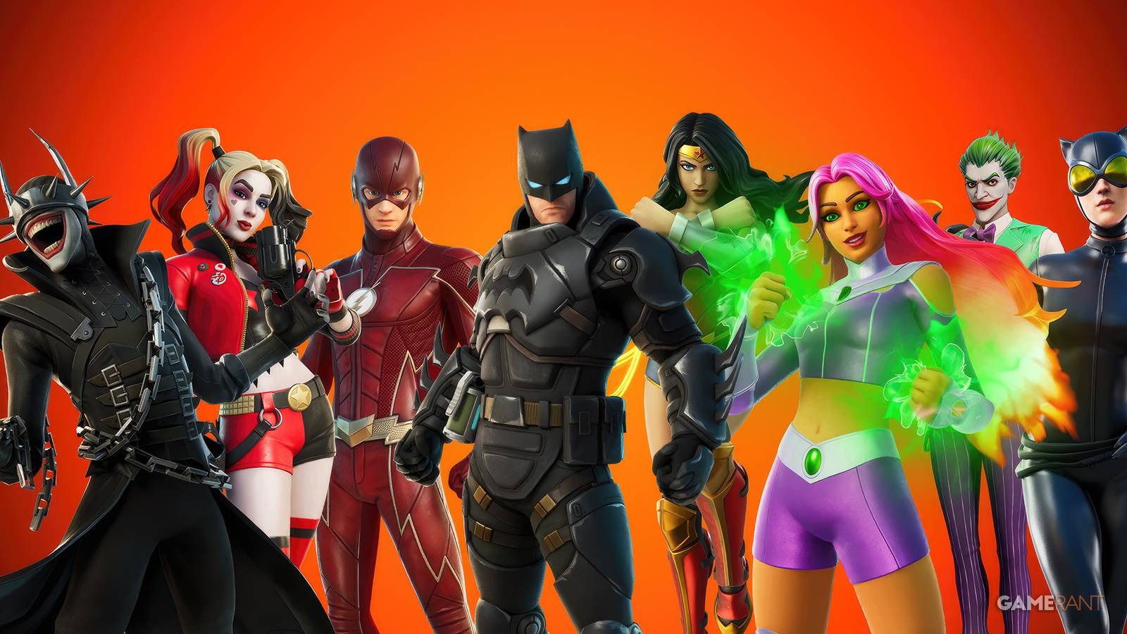 fortnite-dc-skins-batman-joker-cat-wonder-woman-starfire-flash-game-rant