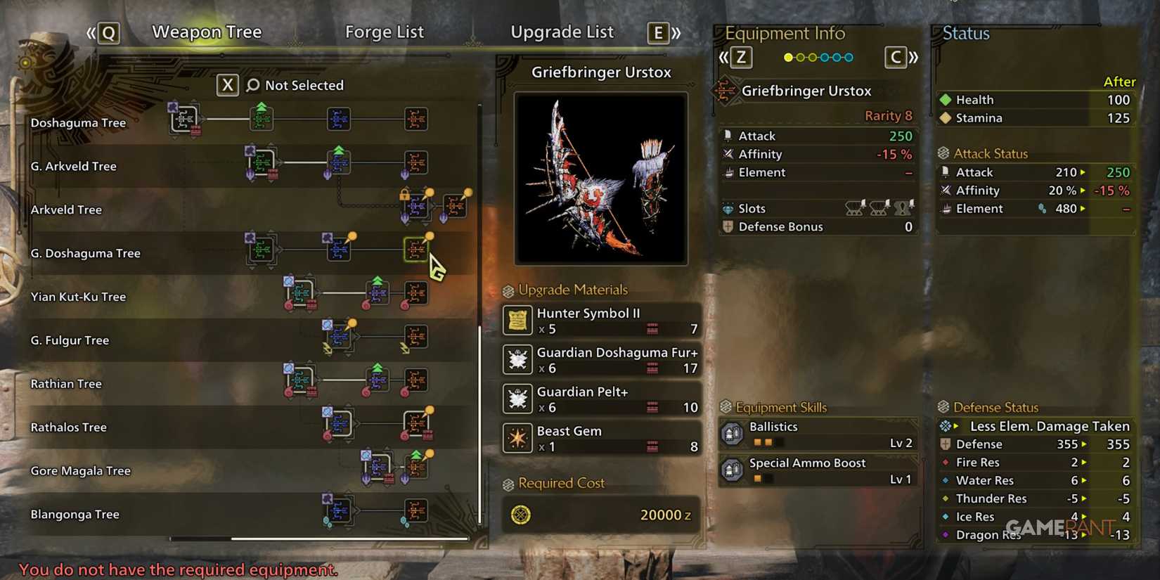 Griefbringer Urstox, one of the best bows in MH Wilds