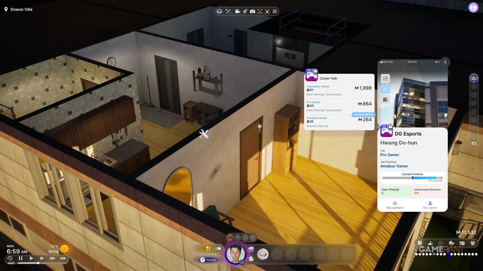 InZOI Esports Career Progress