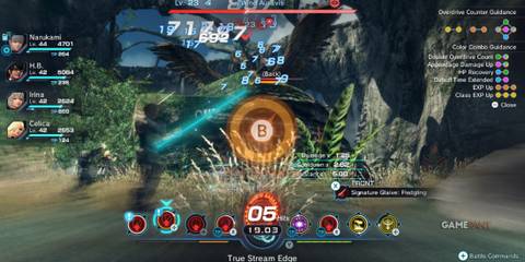 Irina, H.B. And Celica using overdrive in Xenoblade Chronicles X