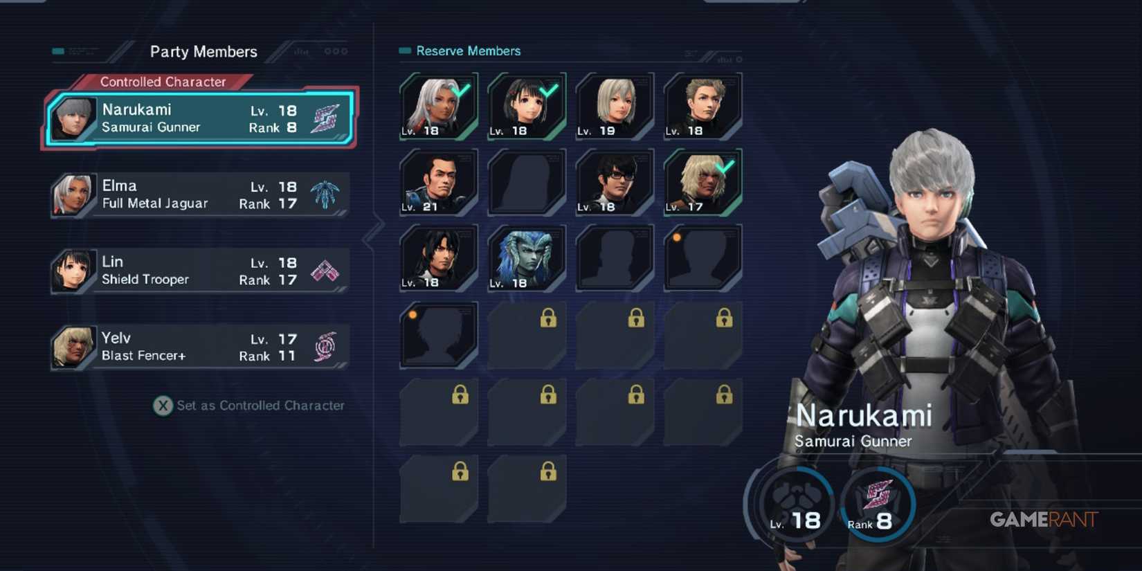 Leveling all party members to balance the team in Xenoblade Chronicles X Definitive Edition