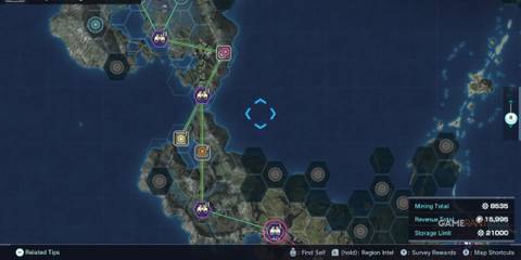 Map showing FN Sites and probe setup to pass Proficiency Exam 6 in Xenoblade Chronicles X