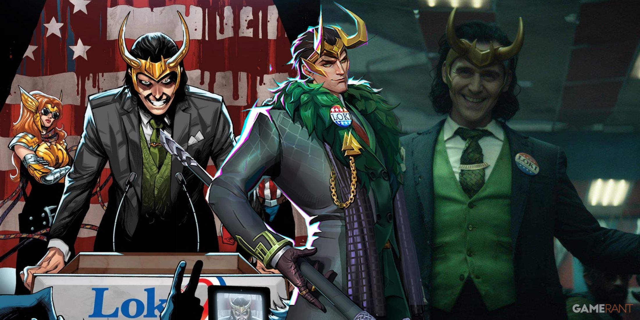 Vote Loki Comics Loki Disney+ Series TV Show President Loki Marvel Rivals Skin