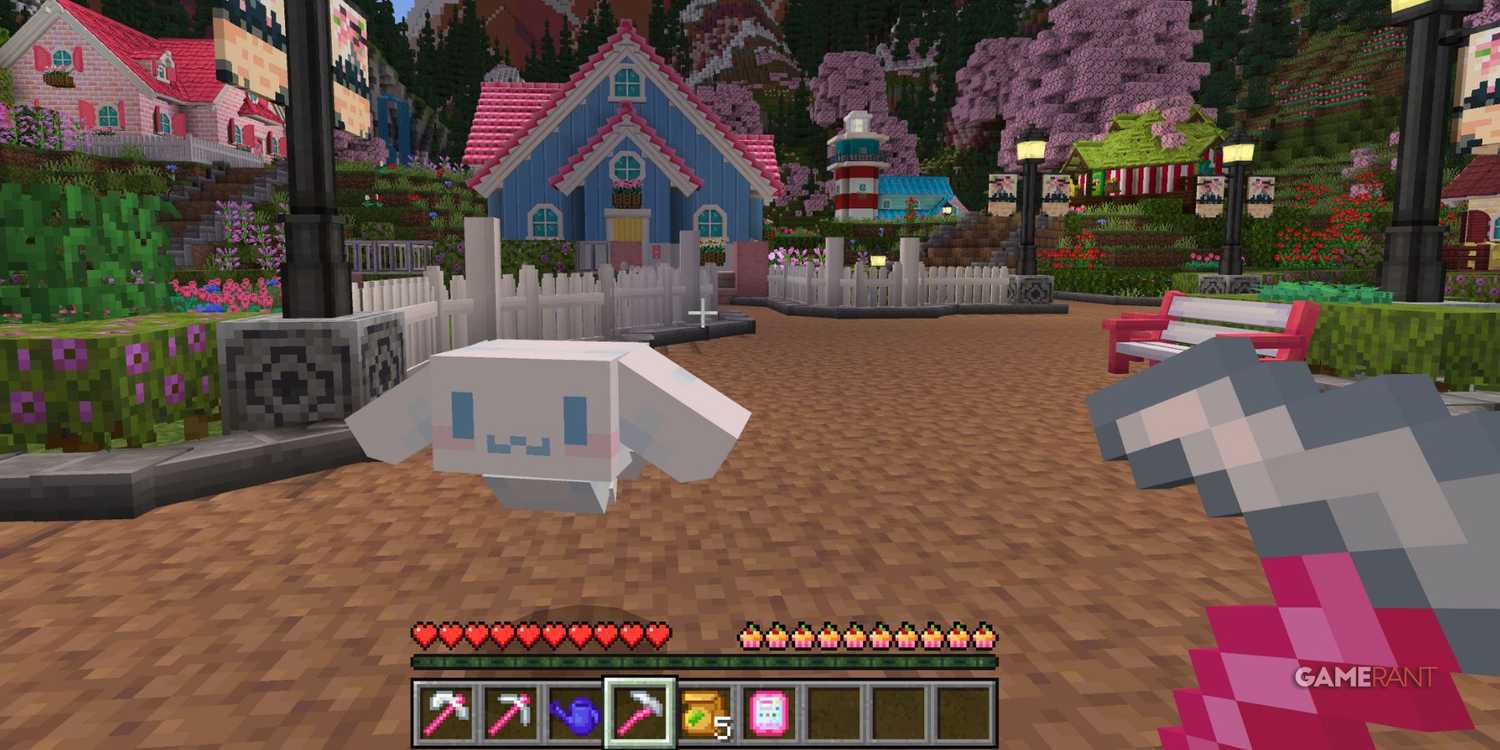 Game Rant Minecraft Why Hello Kitty Island Adventure Fans Should Give Minecraft a Try