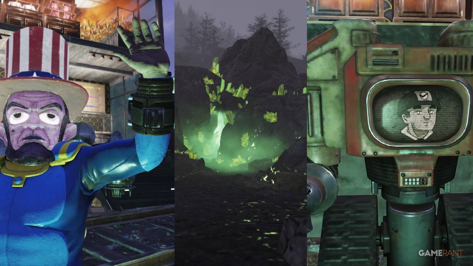 Fallout 76 Player, Gleaming Depths, And CAMP Vendor