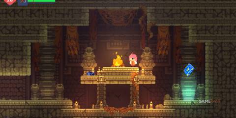 10 Best Metroidvanias of the 2020s (So Far) Gail at a save point in a dungeon