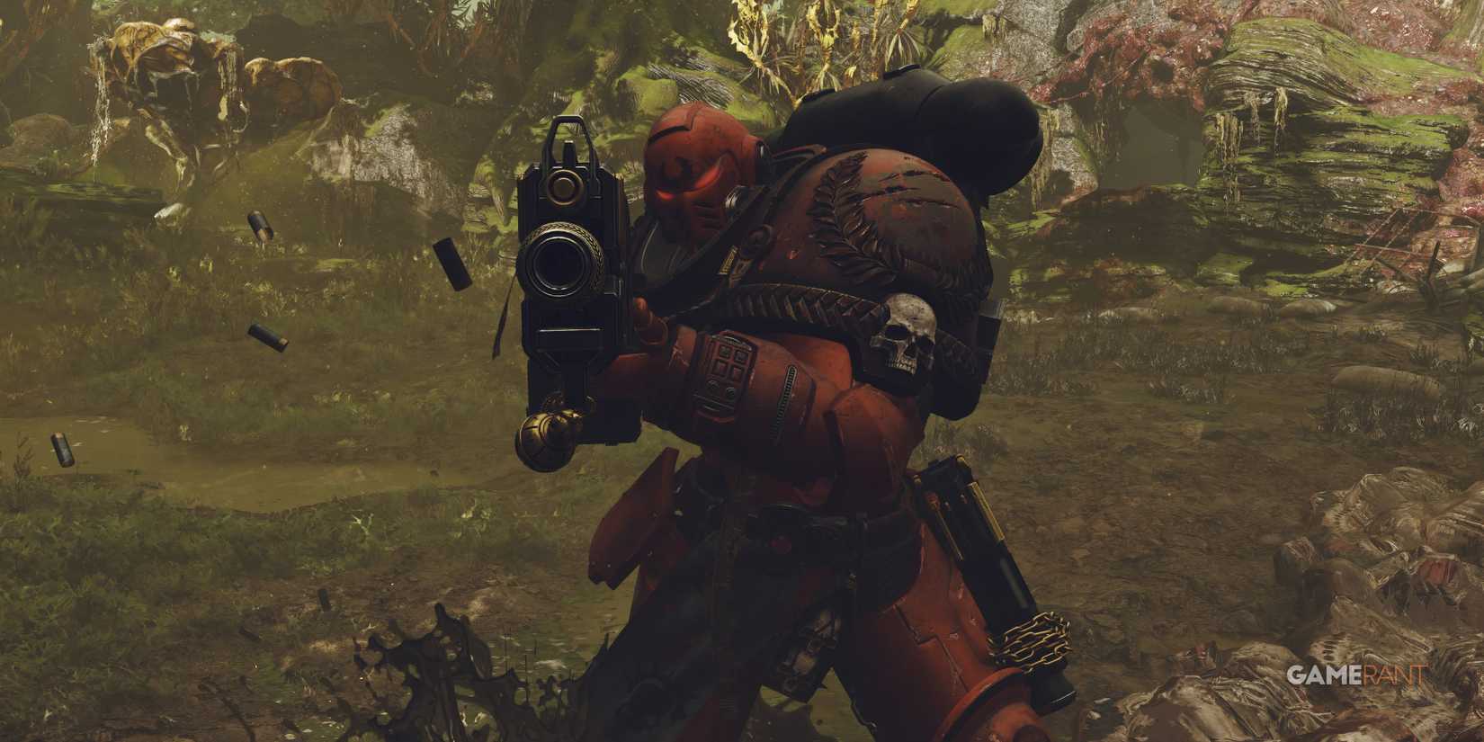 Warhammer 40K: 8 Things Space Marine 3 Can Improve an Exorcist Space Marine shoots his Boltgun