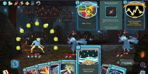 Slay the Spire's Defect's relics and cards