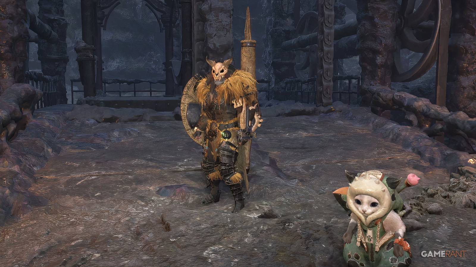 Monster Hunter Wilds Bone and Dog combo for lance build