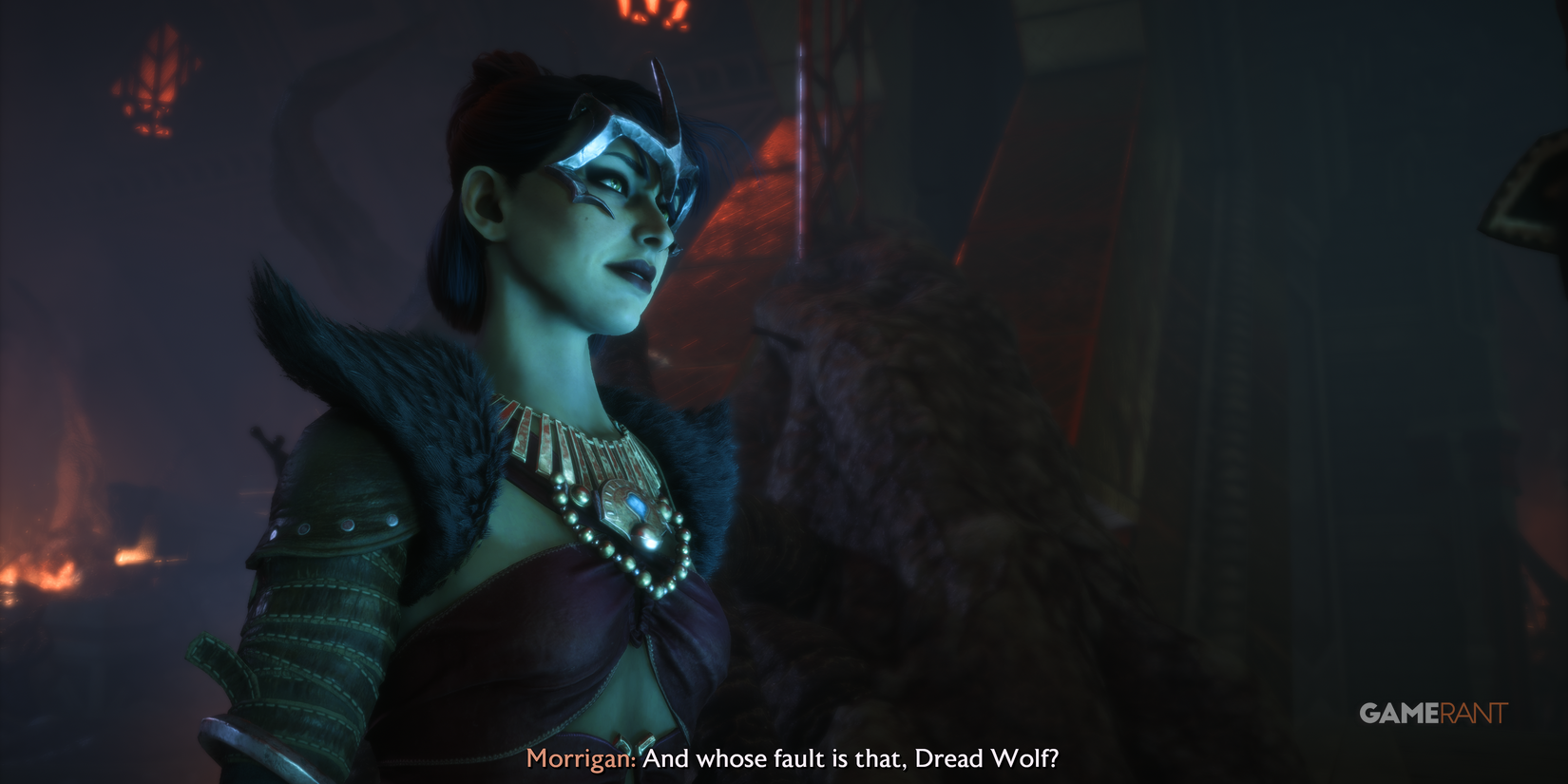 Morrigan confronts Solas