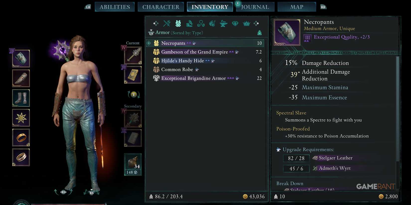 necropants armor stats in avowed