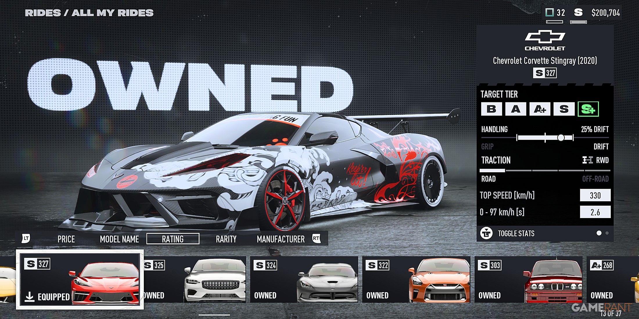 Need for Speed Unbound Chevrolet Corvette Stingray