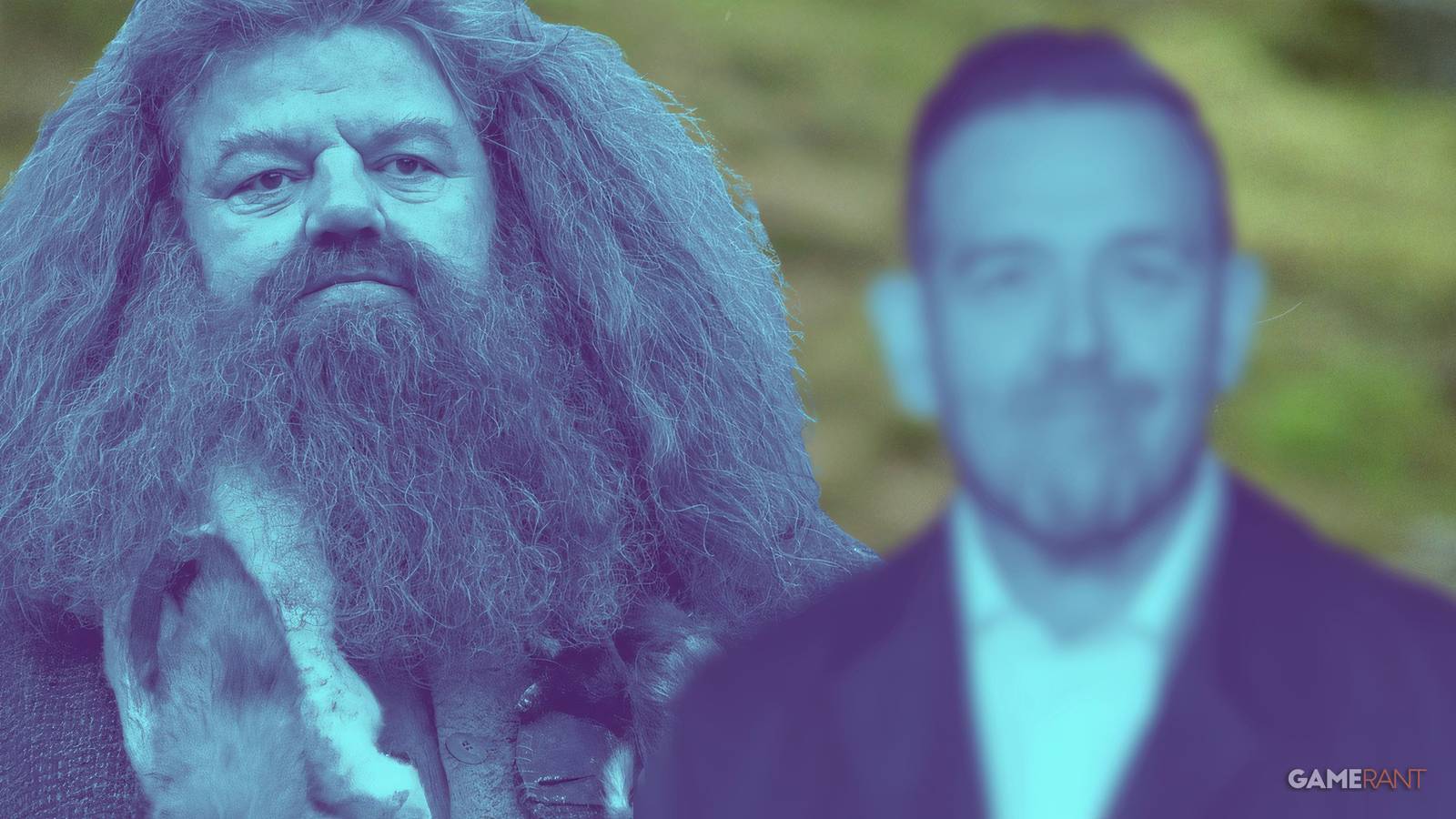 nick frost and hagrid from Harry Potter
