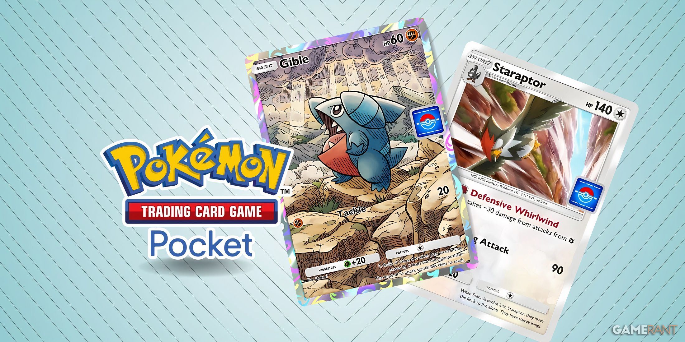 pokemon tcg pocket's gible and staraptor promo-a cards.