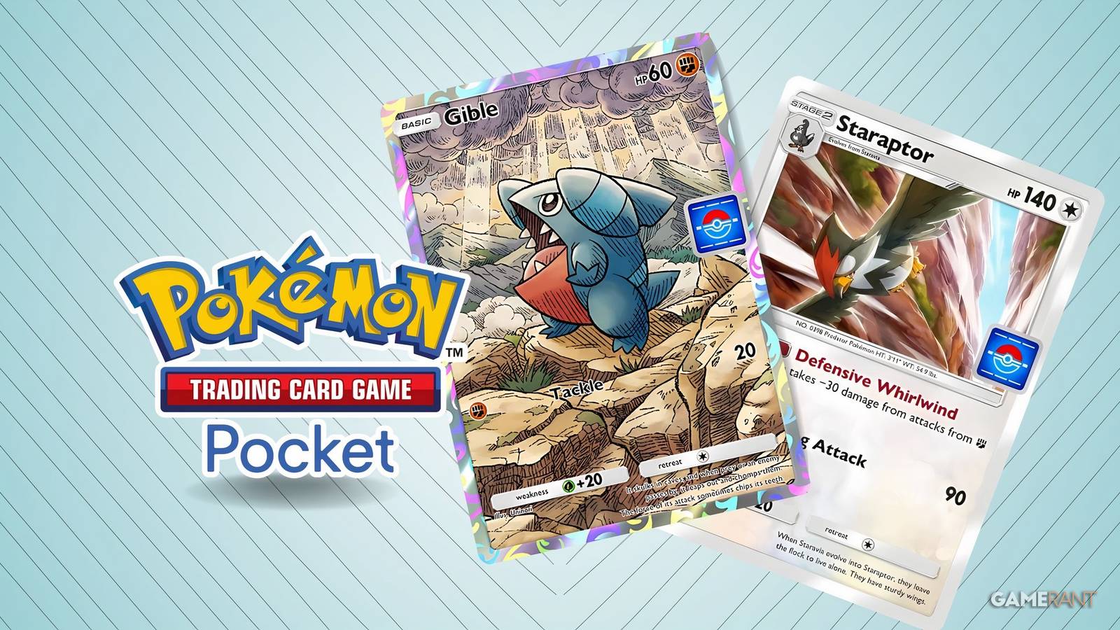pokemon tcg pocket's gible and staraptor promo-a cards.