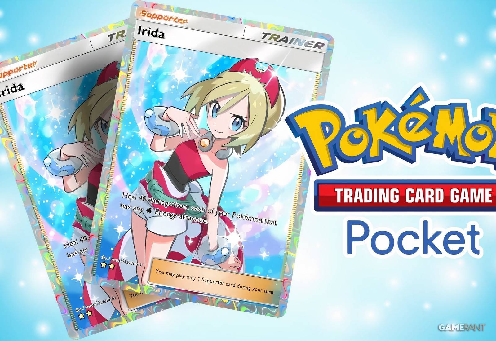 irida pokemon card (Triumphant Light #72/96, 2-Diamonds) 147/189 / Holo Rare Card Type / HP / Stage A new card just made