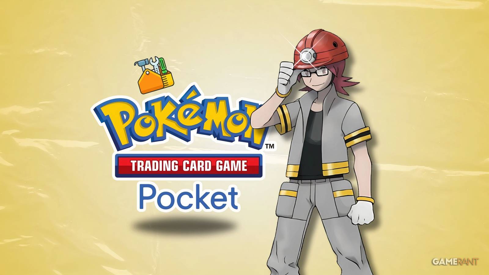 pokemon pocket logo next to roark.