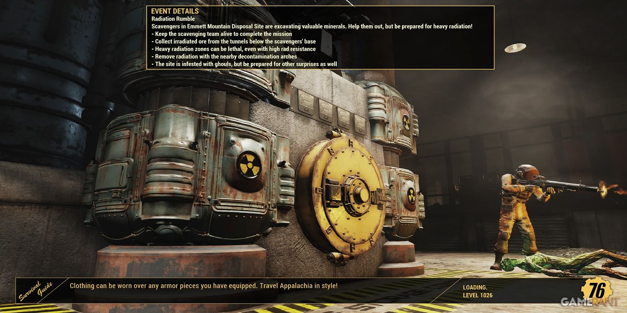 Radiation Rumble Load Screen