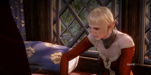 Sera talking in her room in Skyhold