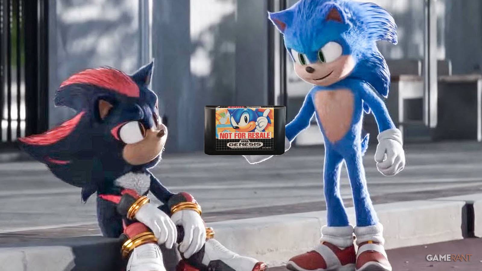 Sonic 3 Movie Cartidge Resold Sonic Shadow