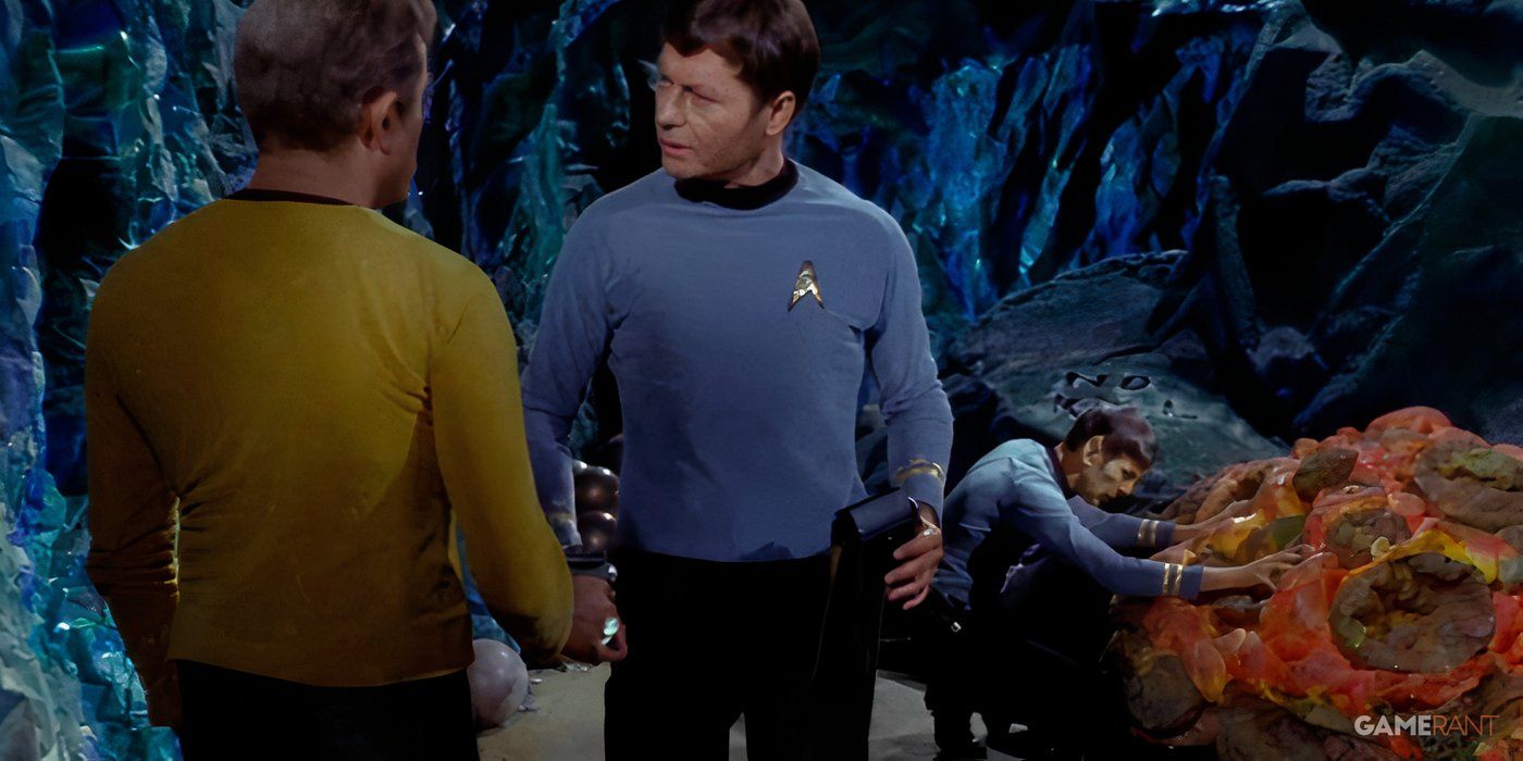 star trek horta kirk, bones, spock