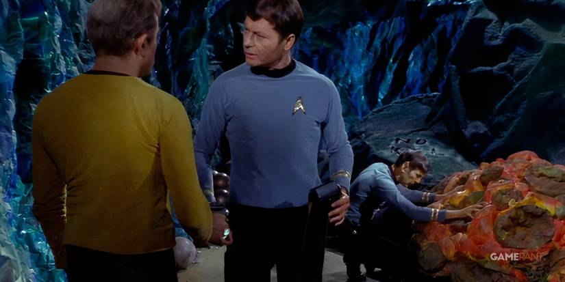 star trek horta kirk, bones, spock