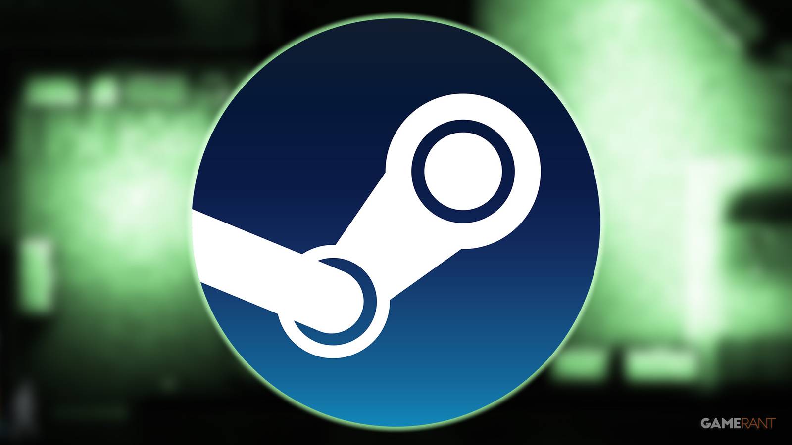 Steam logo over blurred Intravenous promo gameplay screenshot night vision