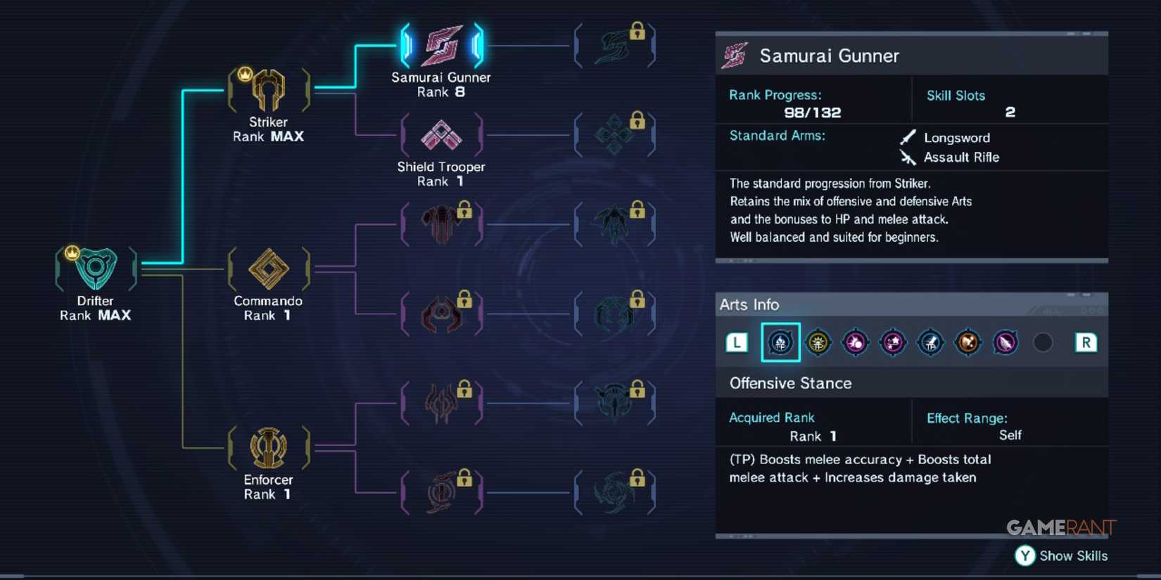 Testing different classes to find ideal skills early in Xenoblade Chronicles X Definitive Edition