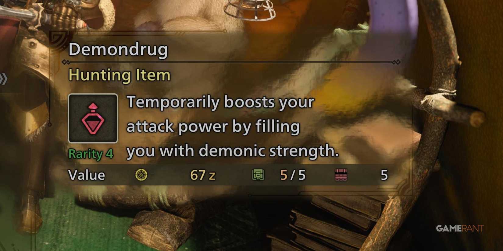 Demondrug in Monster Hunter Wilds