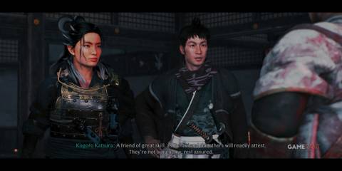 The player and Kogoro in Rise of the Ronin