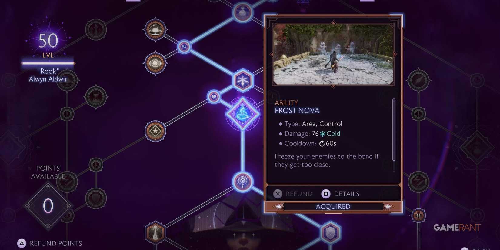 Frost Nova ability in Dragon Age: The Veilguard