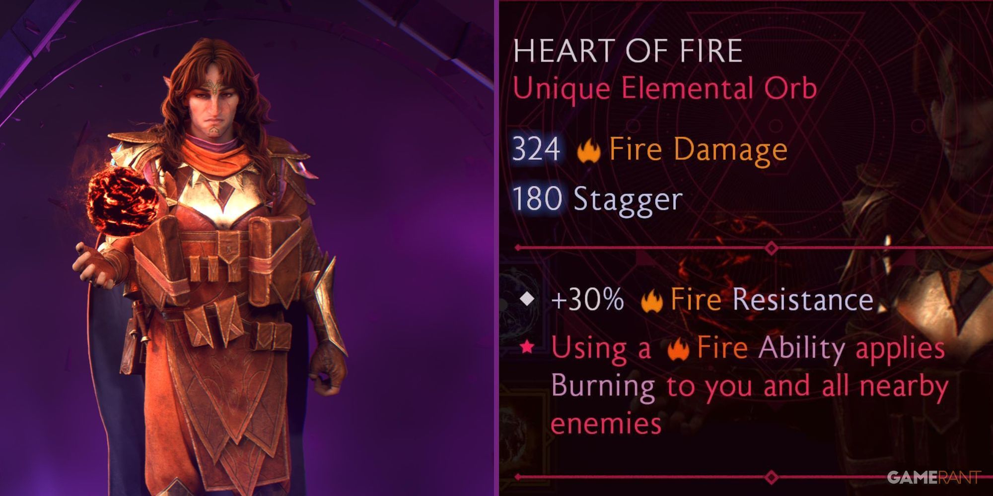 Heart of Fire Elemental Orb in Dragon Age: The Veilguard