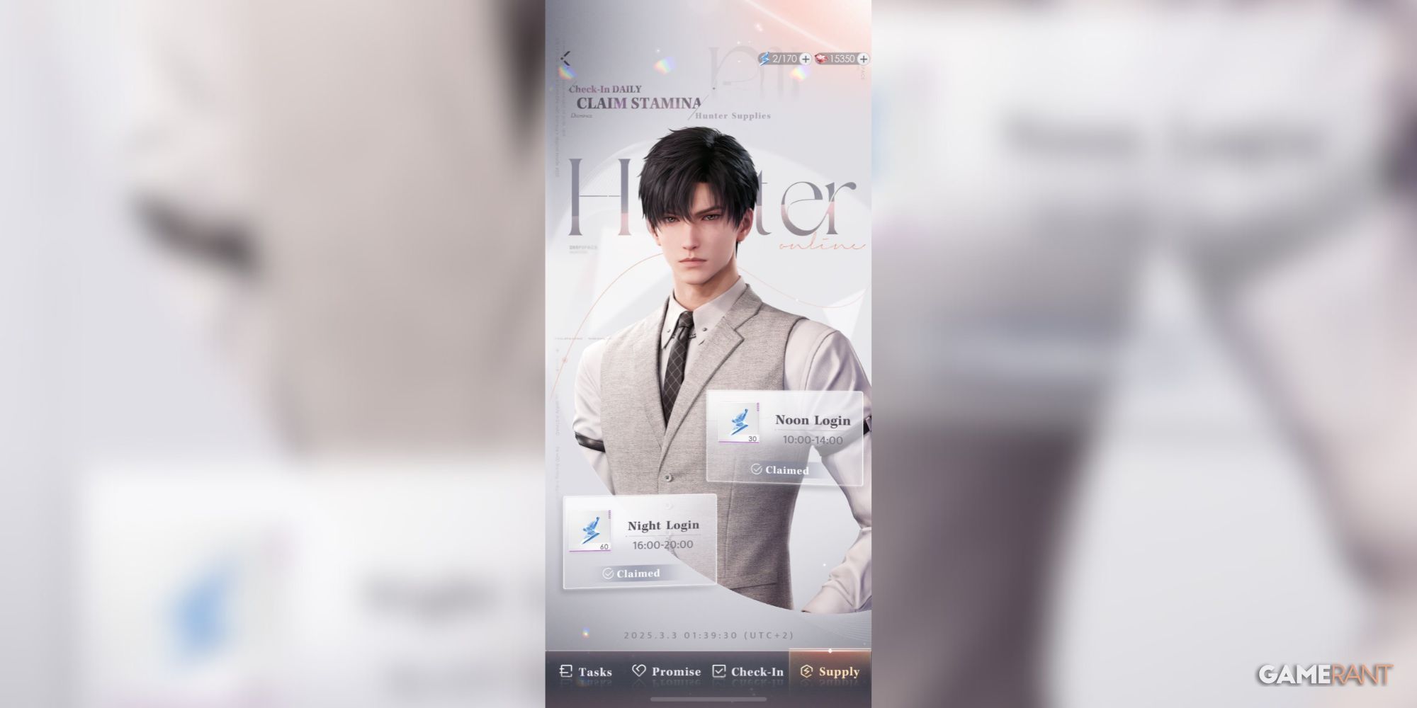 Claim Stamina in Love and Deepspace