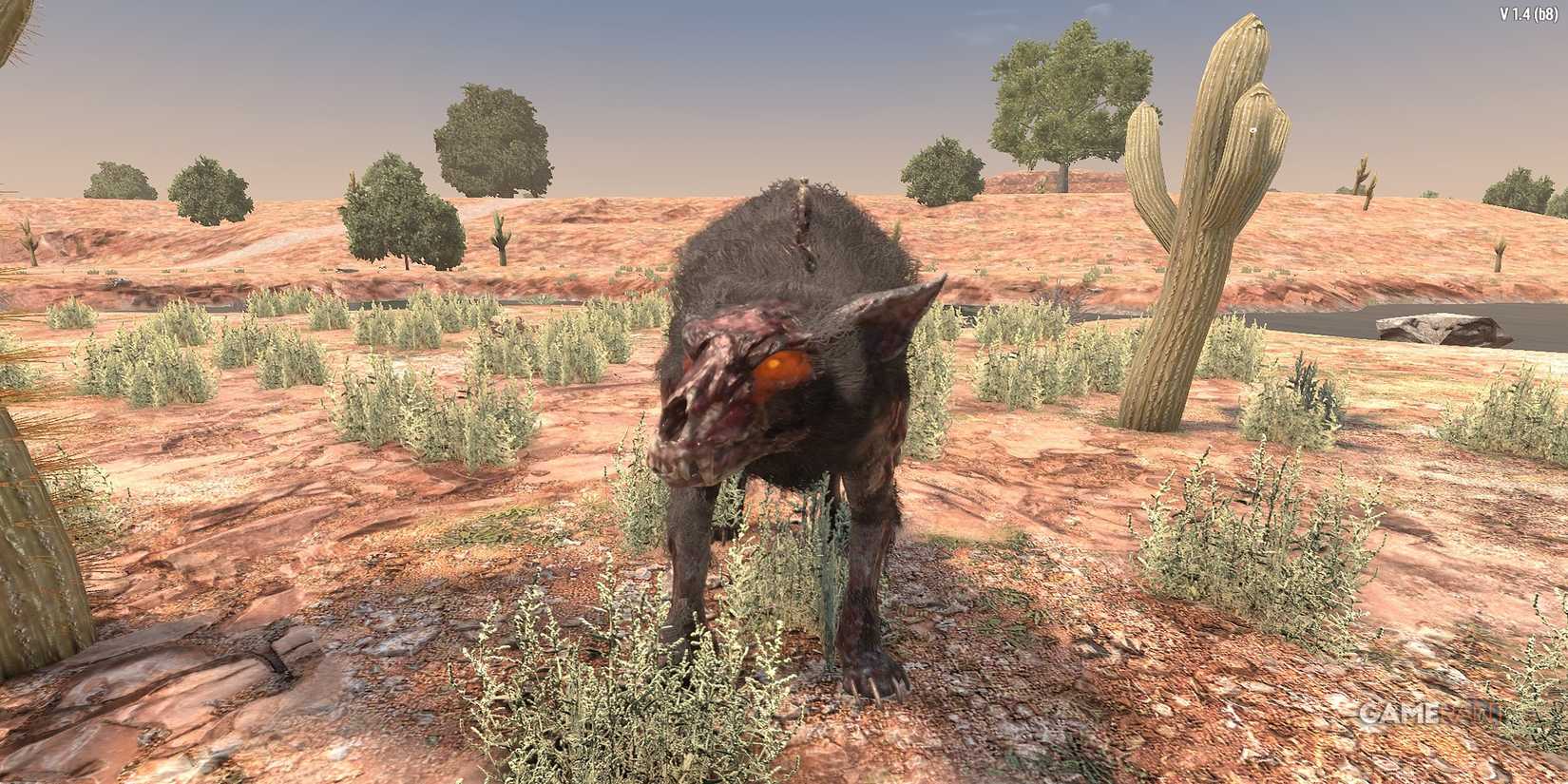 A Lone Dire Wolf In 7 Days To Die