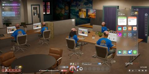 Access the schedule feature from the phone menu to manage tasks and appointments in inZOI's daily routine