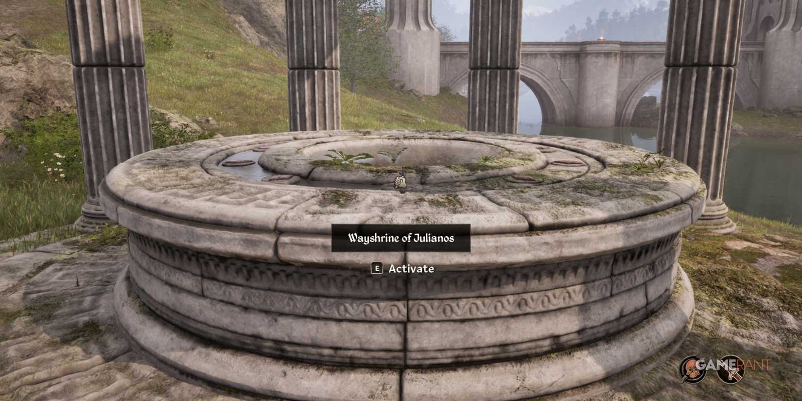 Activating a Wayshrine of Julianos to cleanse Infamy during the Pilgrimage quest in Oblivion Remastered