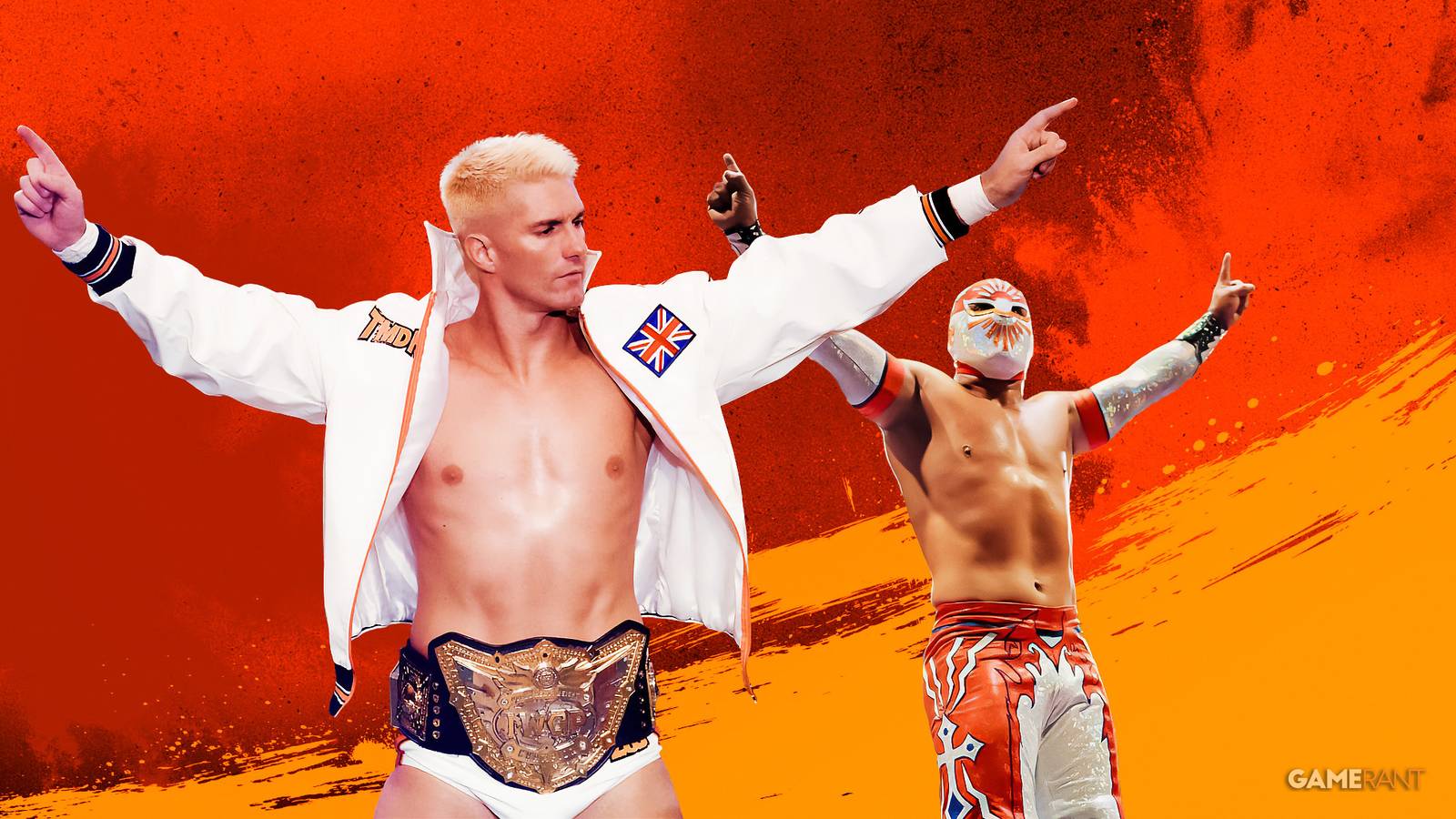 wrestlers zack saber jr and mistico collage