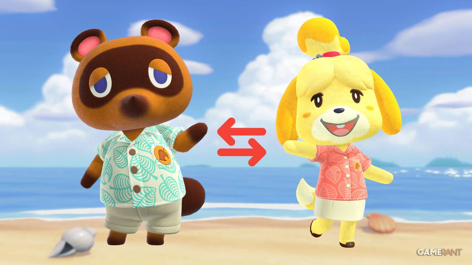 Animal Crossing Tom Nook and Isabelle