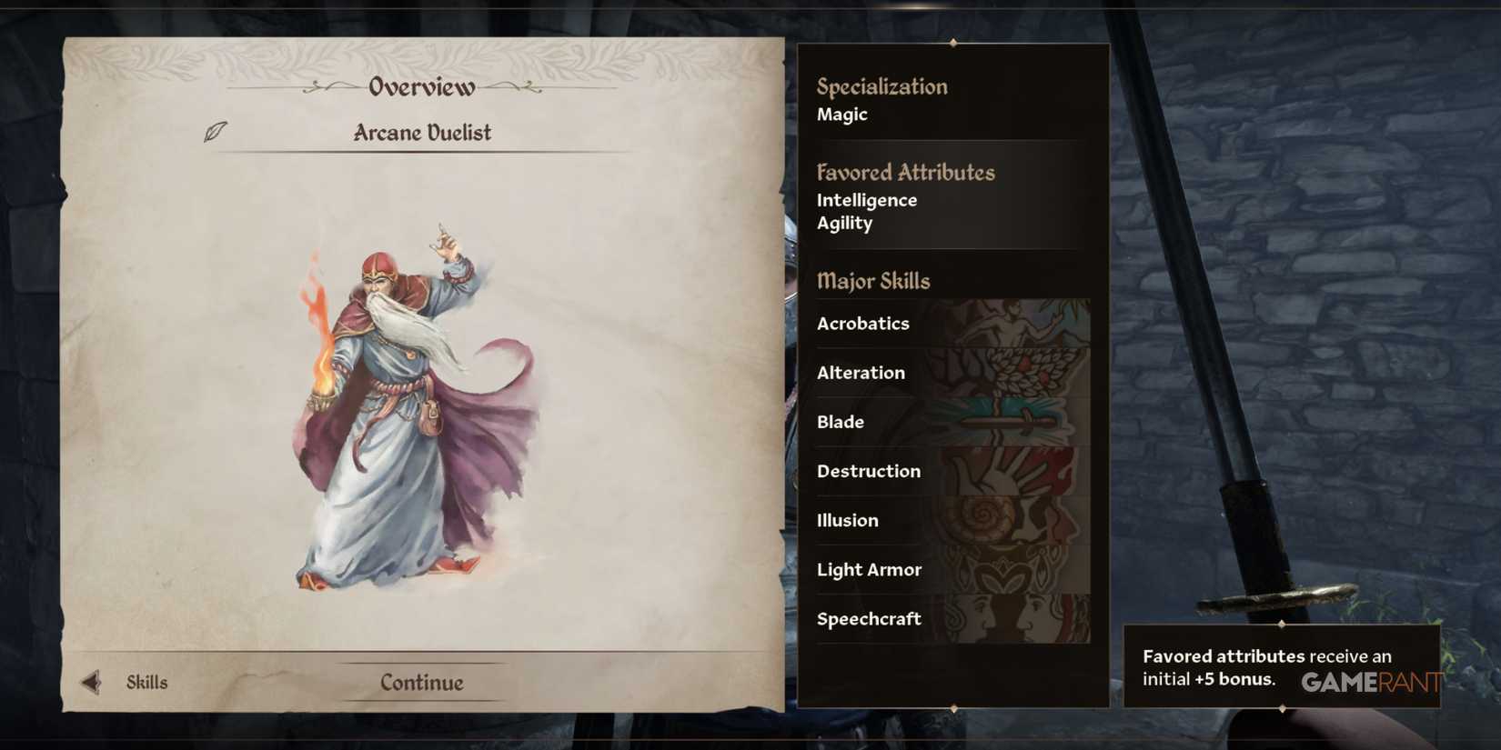 Arcane Duelist, one of the best custom builds in Oblivion Remastered for agile magic users with offensive flexibility