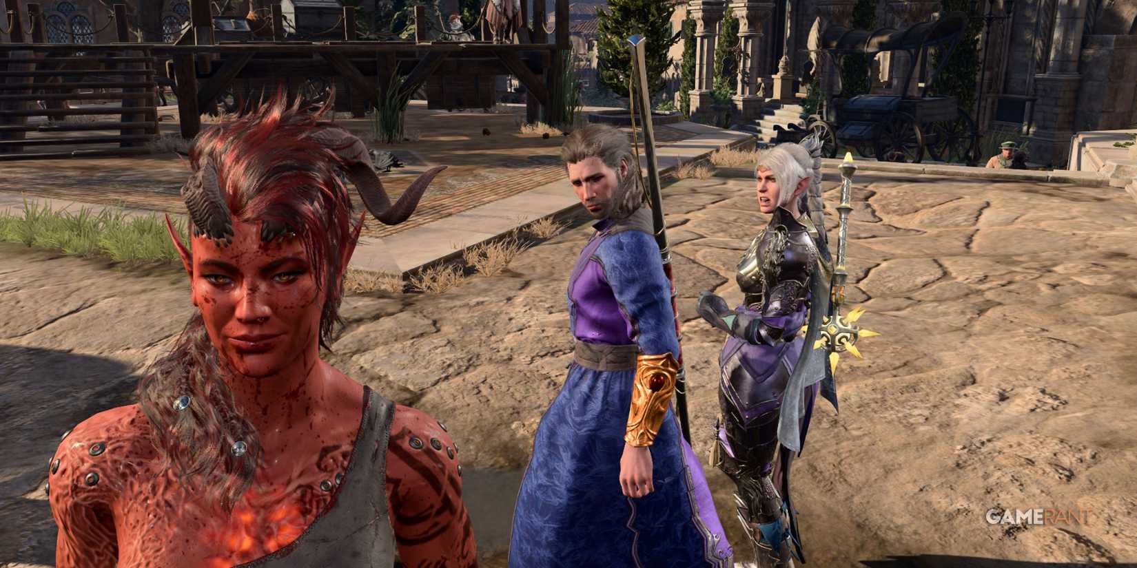 Baldur's Gate 3 - Distracted Boyfriend Meme, Karlach, Gale, Shadowheart