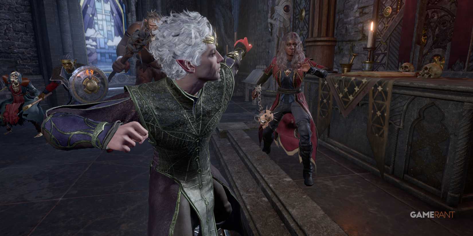 Baldur's Gate 3 Patch 8 showcasing Astarion’s chaotic multiclass with Monk Drunken Master and Rogue Swashbuckler