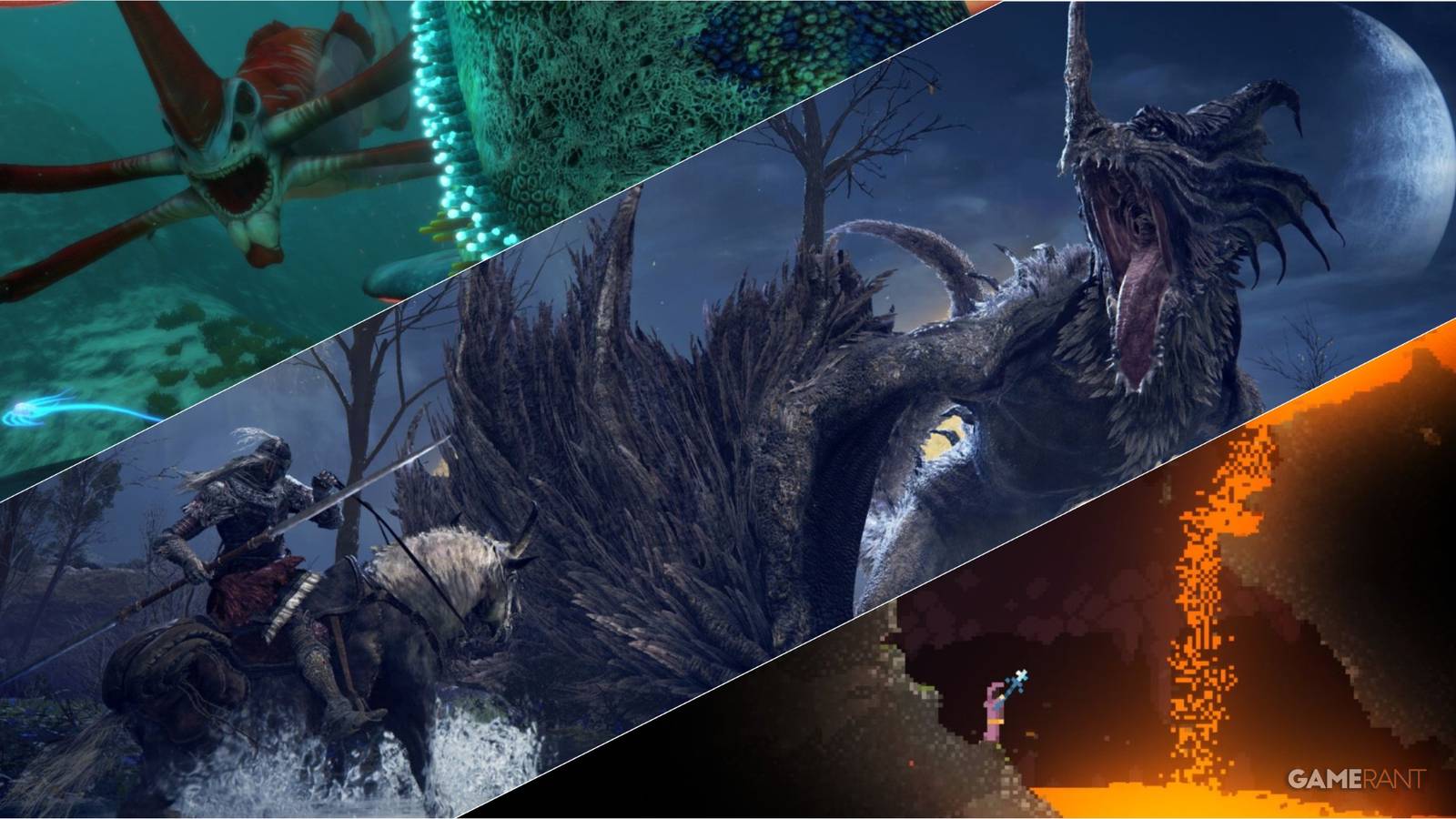 Subnautica, Elden Ring, Noita